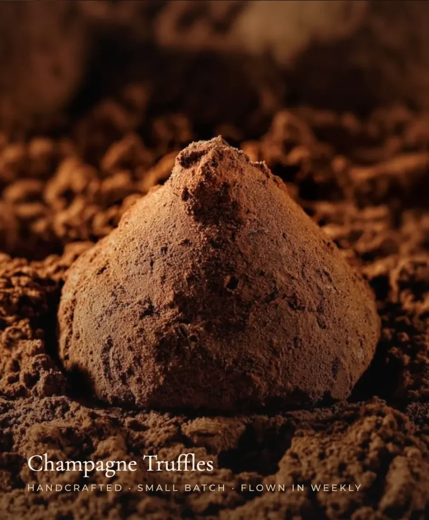 Champagne truffles